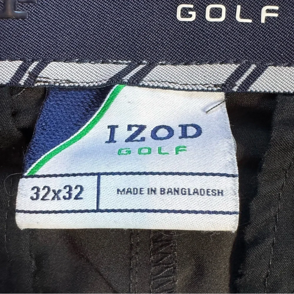 Izod Golf Black Pants Straight Leg